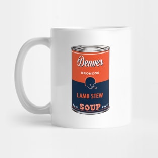 Denver Broncos Soup Can Mug